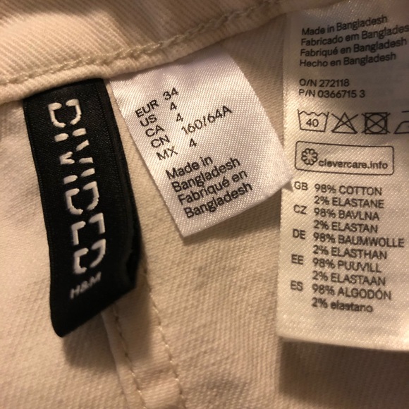 ‼️‼️ H&M White Jean A Line Pencil Skirt‼️‼️‼️‼️ - Picture 2 of 2